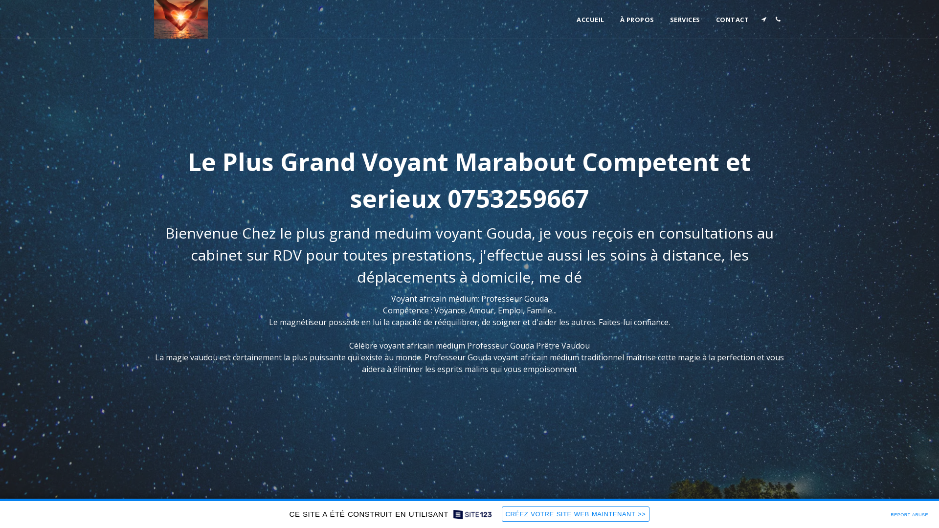 Capture d'écran de SPECIALISTE DE RETOUR AFFECTIF.  DESENVOUTEMENT. ET UN GRAND GUERISEUR 07 53 25 91 85 PRIX D'UN APEL LOCAL