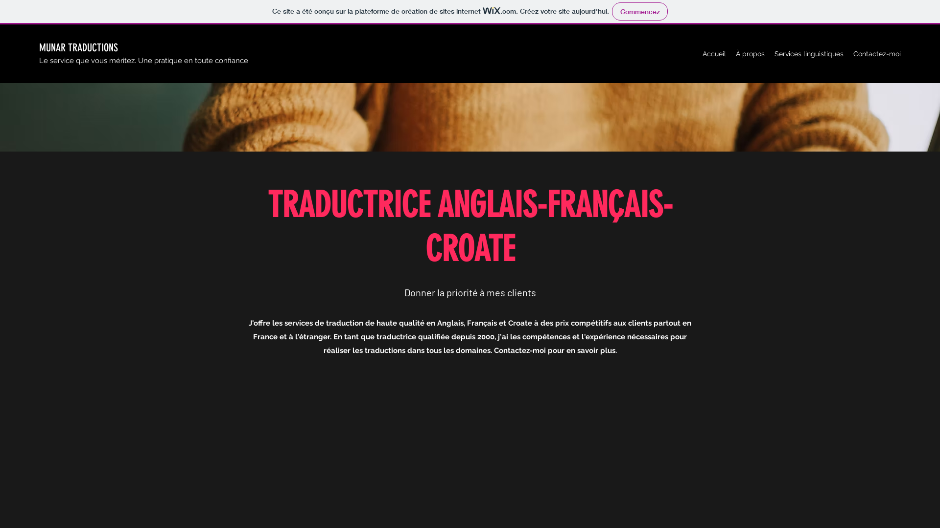 Capture d'écran de Traductrice Anglais-Français-Croate