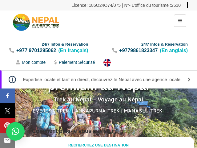 Capture d'écran de Nepal authentic trek
