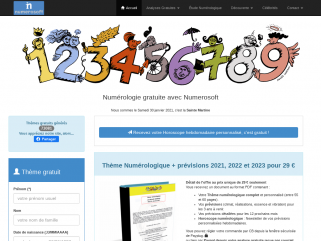 Numérologie gratuite : Thème complet et prévisions 2018, 2019 et 2020