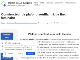 Plafond soufflant