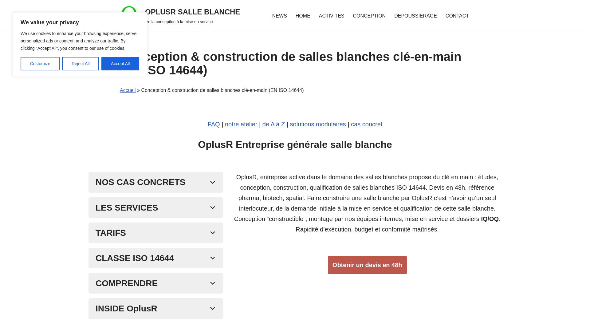 Salle blanche