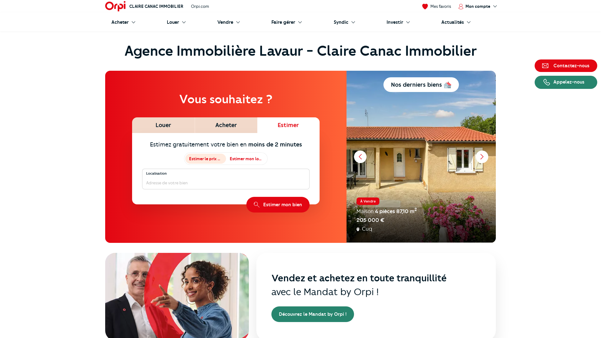 Retrouvez toutes nos annonces de ventes et de locations sur notre site ainsi que tous nos conseils immobiliers. Agence ORPI - 1er réseau immobilier en France 