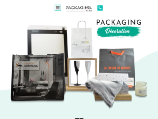 Packaging Paris, boîtes, sacs et emballages pour décoration, design et ameublement