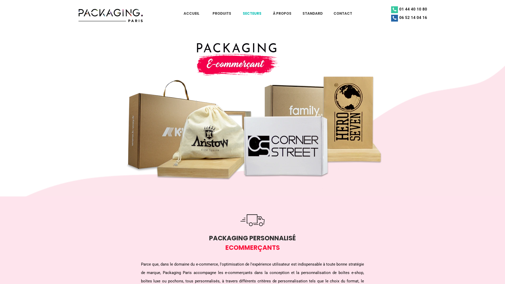 Packaging Paris, boîtes, boîtes d'expédition et emballages pour e-boutique, e-shop et e-commerce