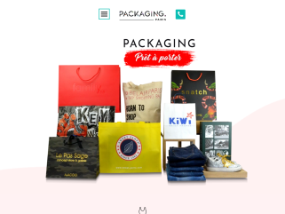 Packaging personnalisé pour mode, vêtement, textile, luxe et e-boutique