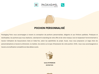 Packaging Pochon Personnalisé en Fabrication Sur Mesure pour votre Commerce