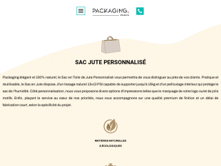 Sac Jute Personnalisé | Packaging Sur Mesure pour votre Commerce