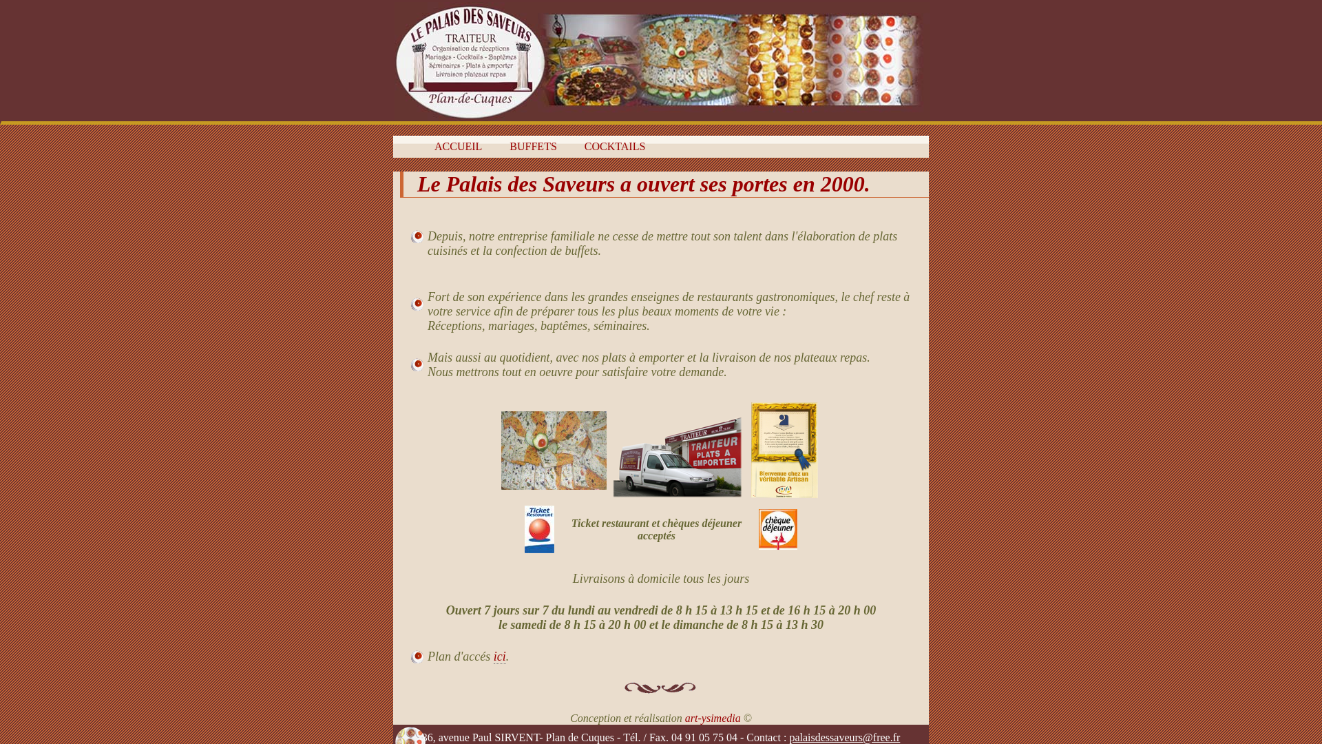 Capture d'écran de Palais Des Saveurs