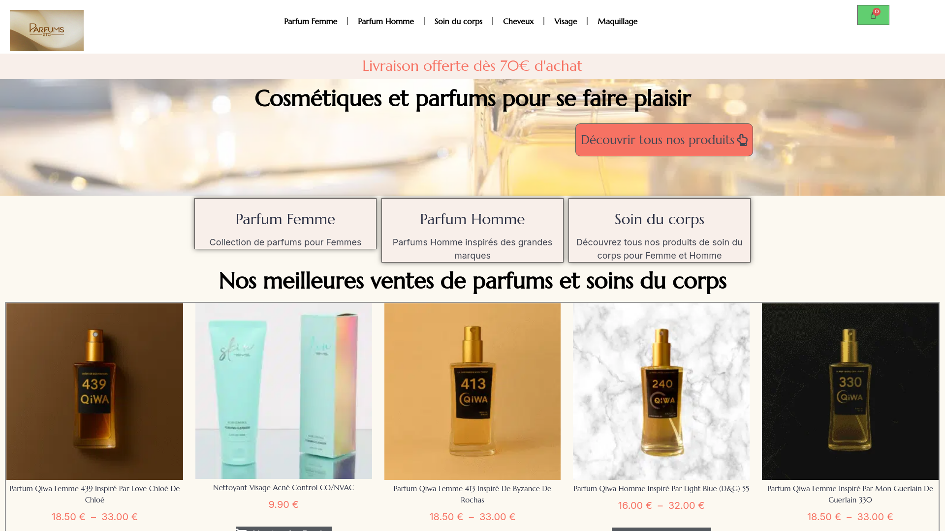 Capture d'écran de Parfum Etc.