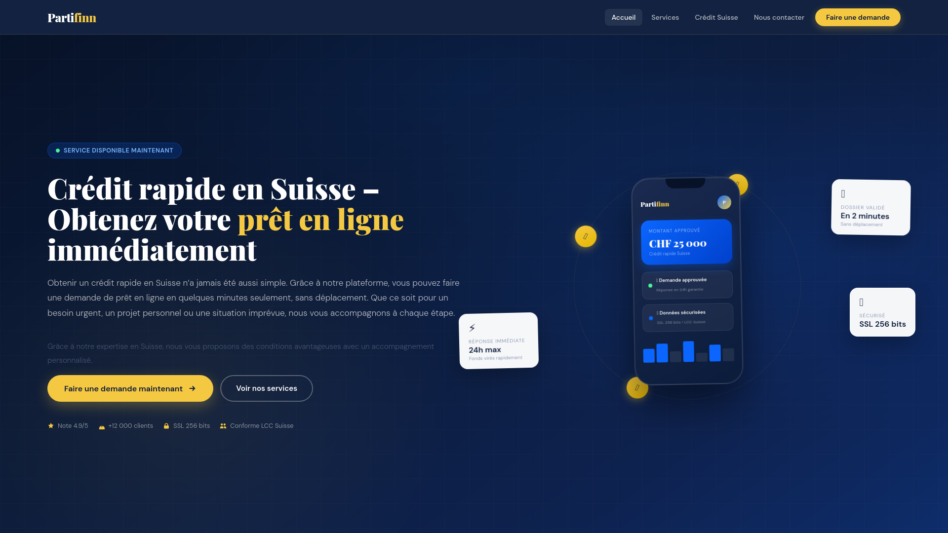 Crédit rapide Suisse | Prêt rapide en ligne 24h Suisse & Belgique