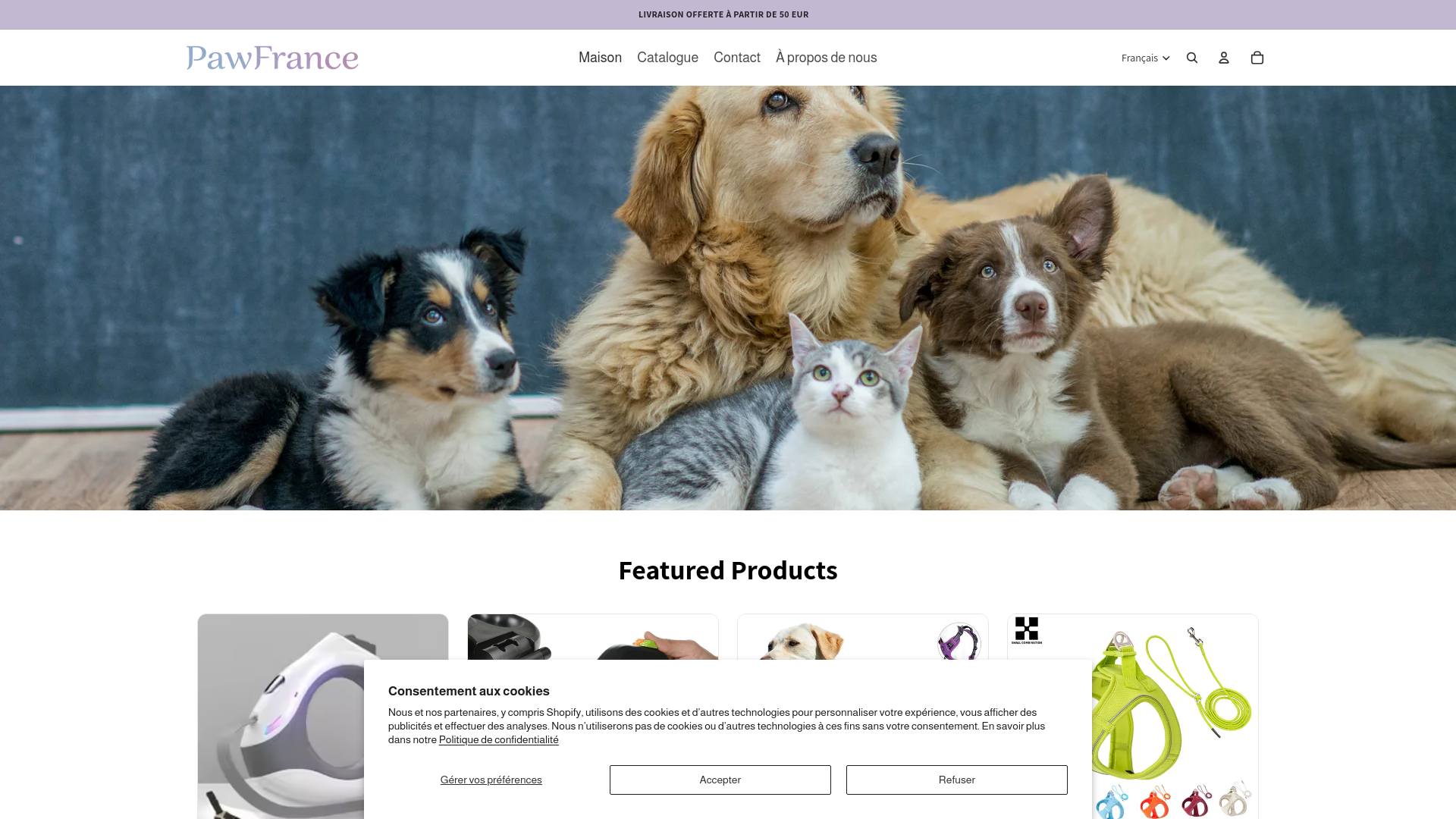 Capture d'écran de Chiens et Chats produits Animalerie