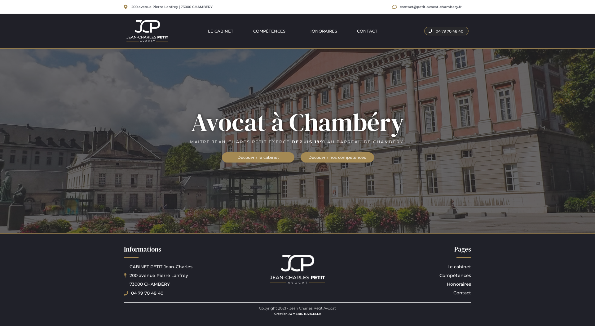 Capture d'écran de AVOCAT CHAMBERY