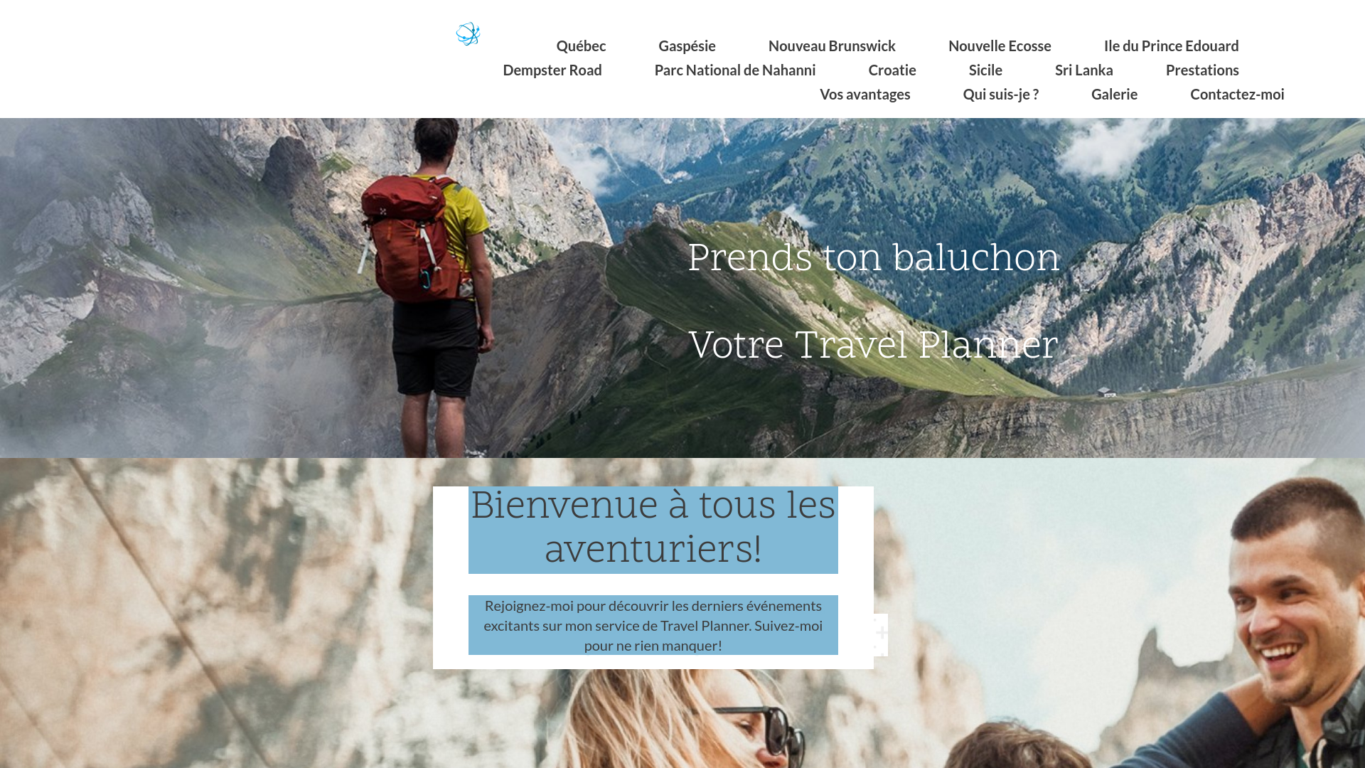 Capture d'écran de Prends ton baluchonVotre Travel Planner