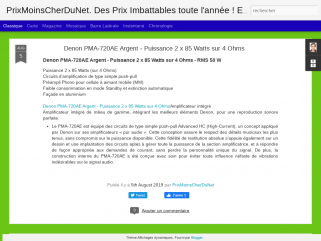 PrixMoinsCherDuNet.
Des Prix Imbattables toute l'année !
Expédition des commandes sous 1 jour ouvré
