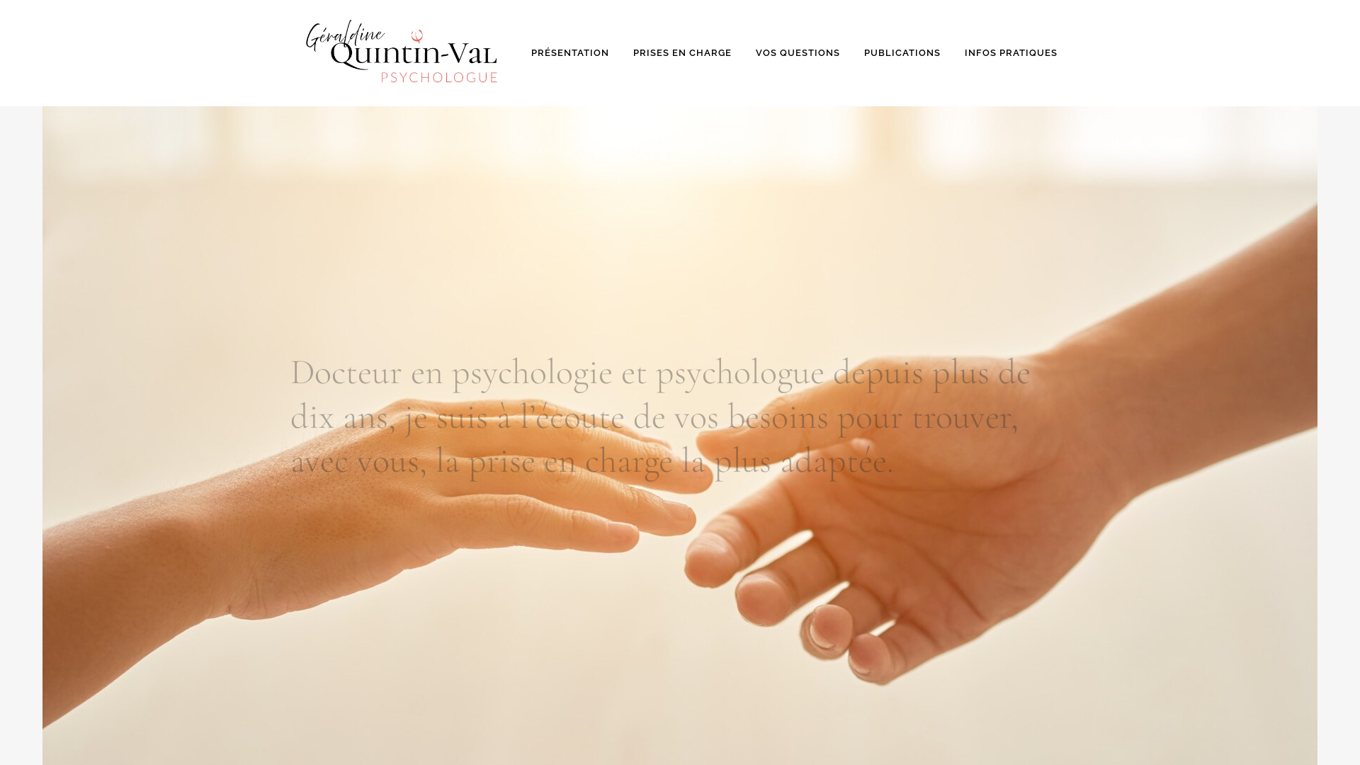 Capture d'écran de Geraldine Quintin-Val, psychologue, psychothérapeute à Poitiers