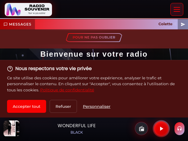 Capture d'écran de Radio