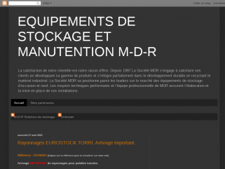 Blog Equipements de stockage et manutention MDR