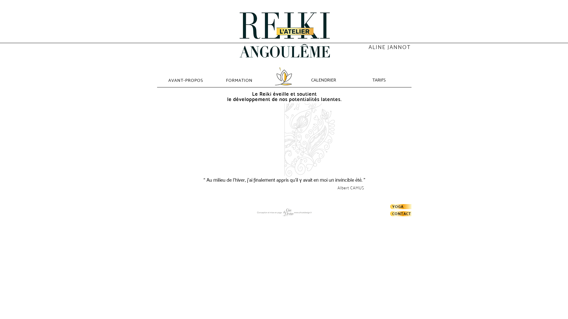 Capture d'écran de Reiki Angoulem l'Atelier