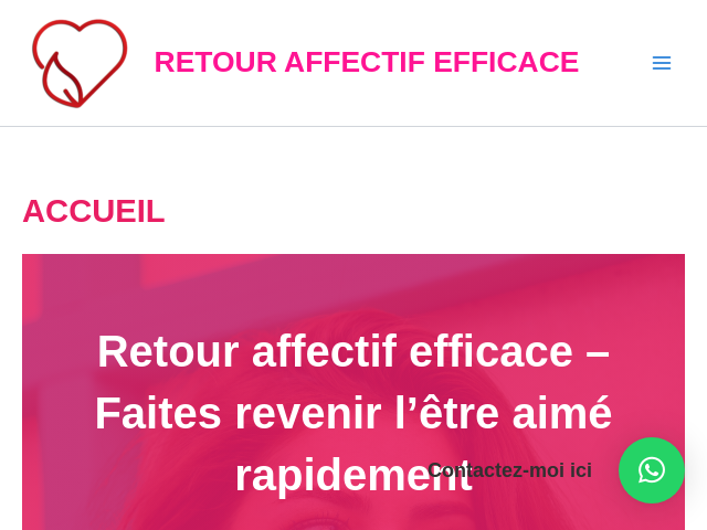 Capture d'écran de Retour affectif efficace