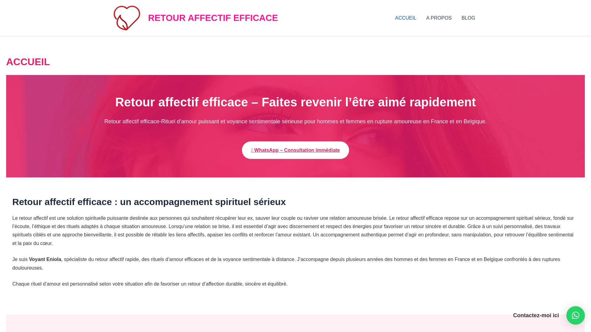 Retour affectif efficace