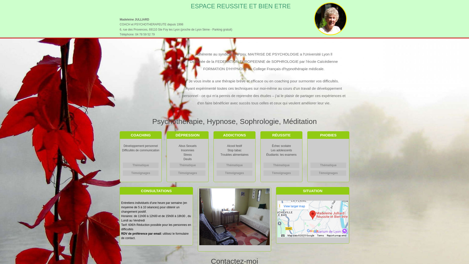 Capture d'écran de Espace Réussite et Bien Être ( en cabinet ou en ligne)