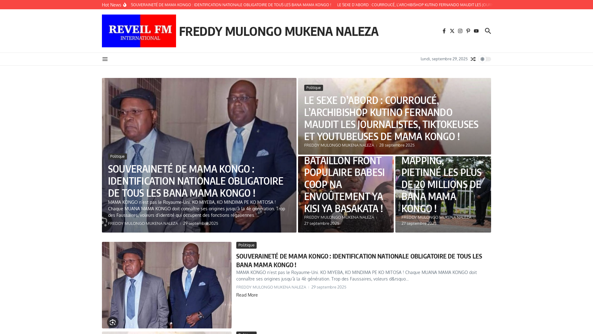 Capture d'écran de Réveil FM International