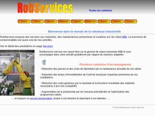 RobServices EI, LA robotique industrielle