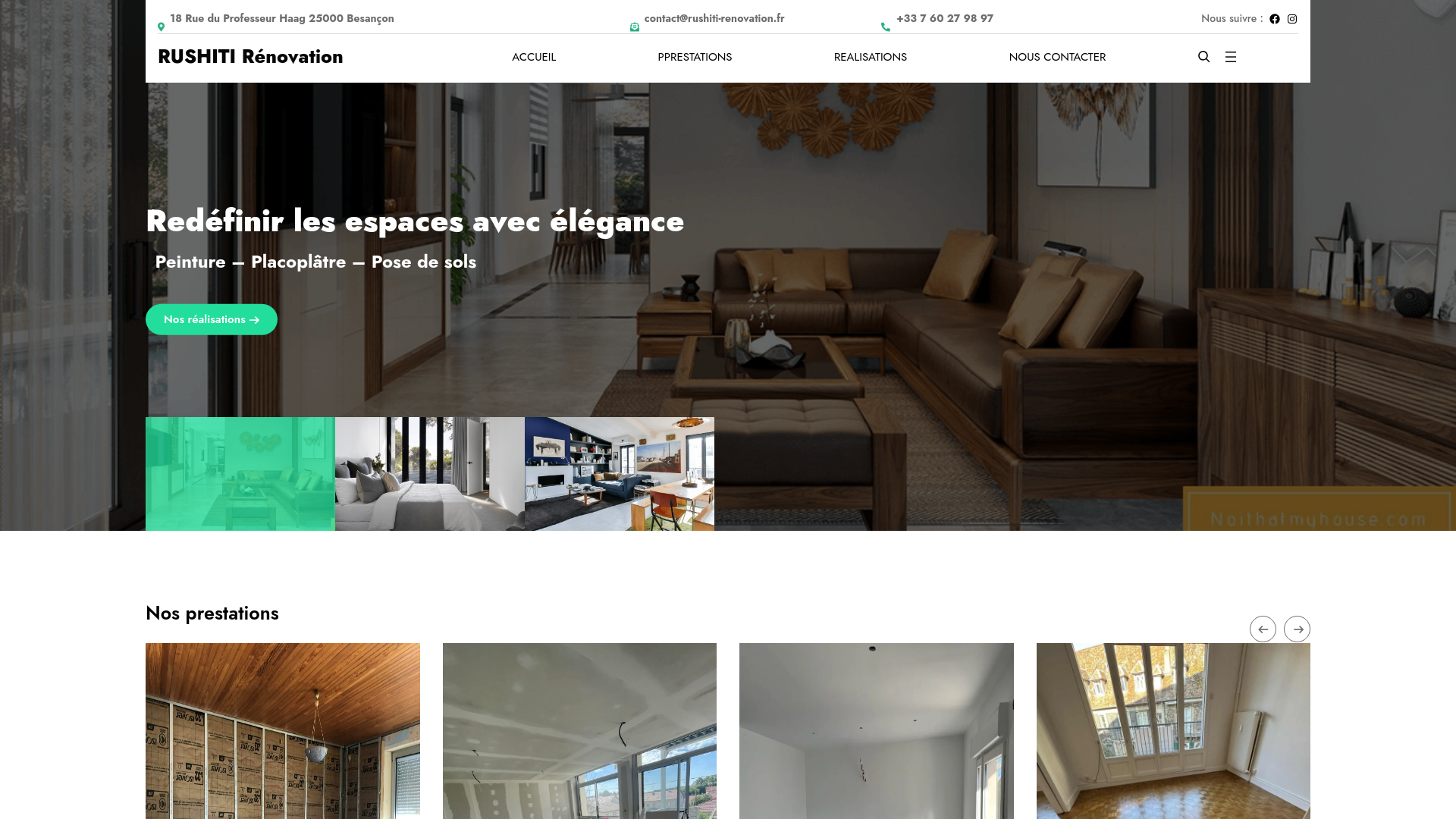 Capture d'écran de Rushiti-renovation.fr