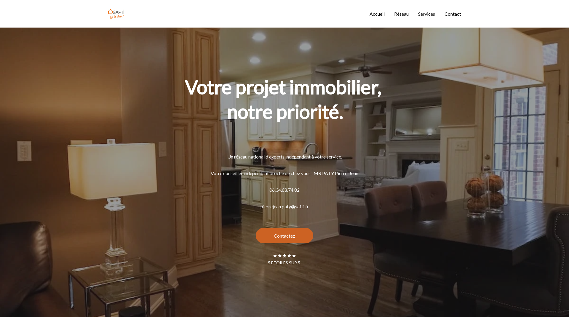 Capture d'écran de Agence immobiliere safti roques