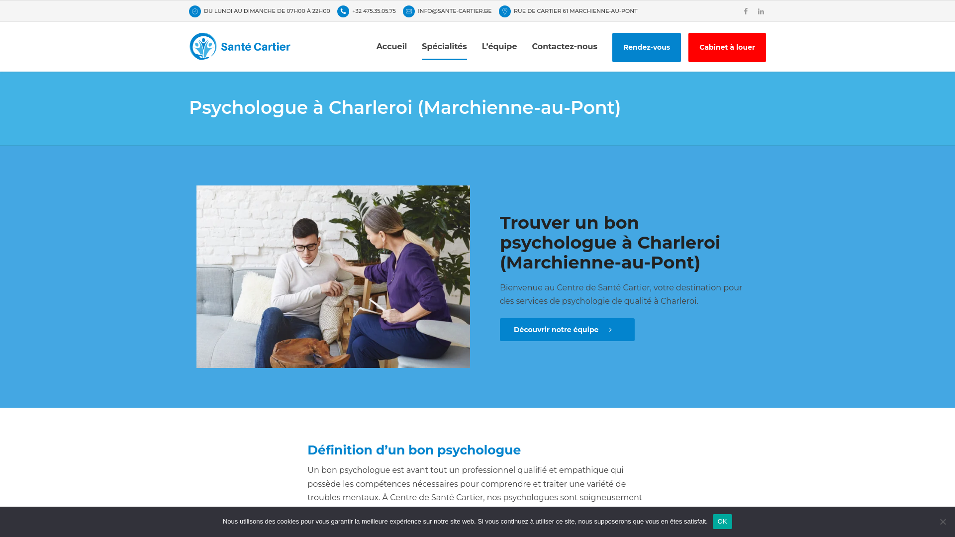 Centre médicale Santé Carier - Psychologue à Charleroi et Marchienne-au-pont