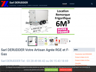 Sarl DERUDDER (agrée RGE) : entreprise Spécialisée, chauffage, énergie renouvelable, géothermie, aérothermie, pompes à chaleur, climatisation, chambre froide, régulation, ...