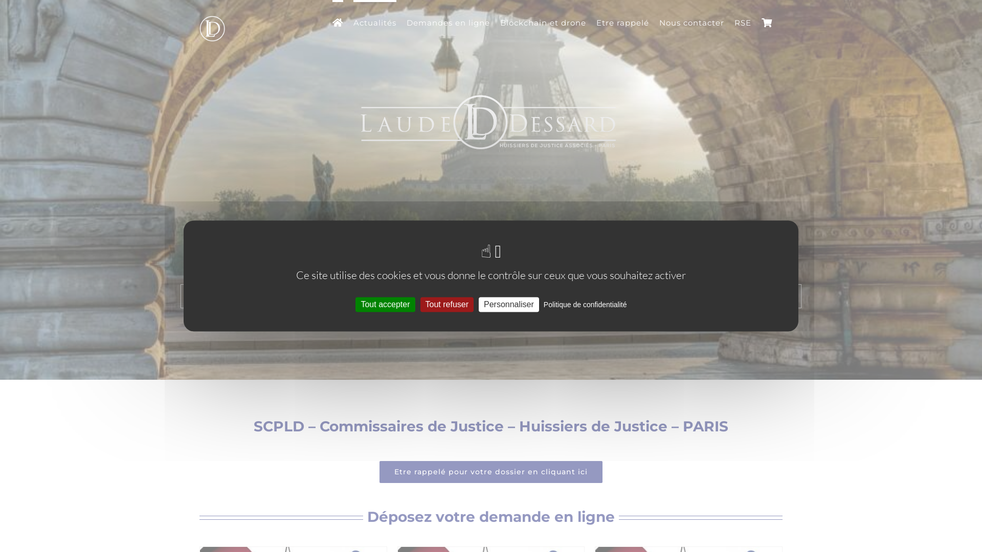 Capture d'écran de Huissier constat paris