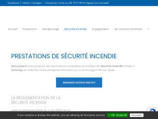 L'agence SecuryGard vous propose des prestations complètes en matière de sécurité incendie à Valence 26 et Annonay 07.