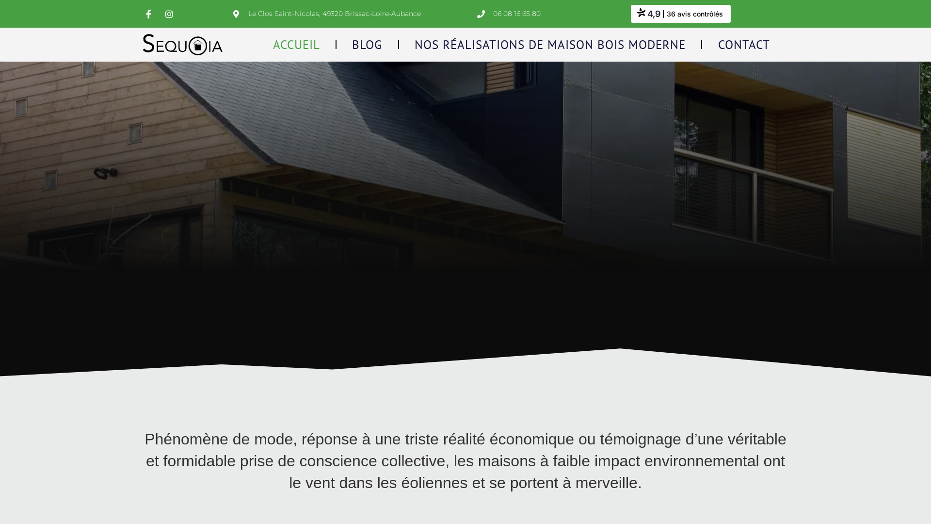 Capture d'écran de Charpentier constructeur de maison bois positive 49 Maine et loire Angers Brissac Saumur