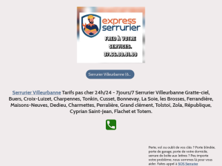Serrurier Villeurbanne (69100) - 07 55 53 23 49 -