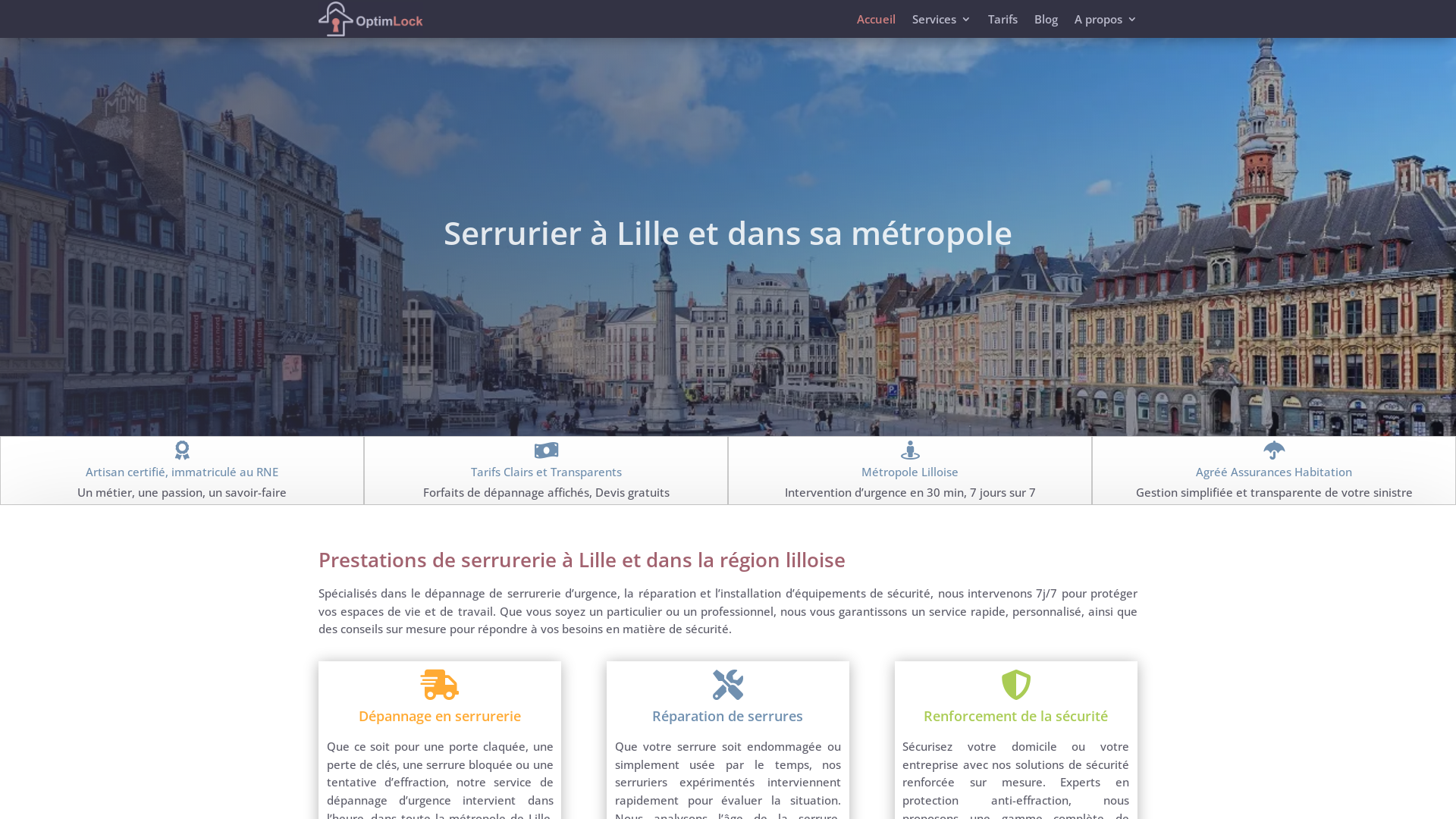 Capture d'écran de Serrurier