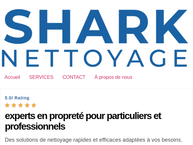 Capture d'écran de Entreprise de nettoyage à nancy