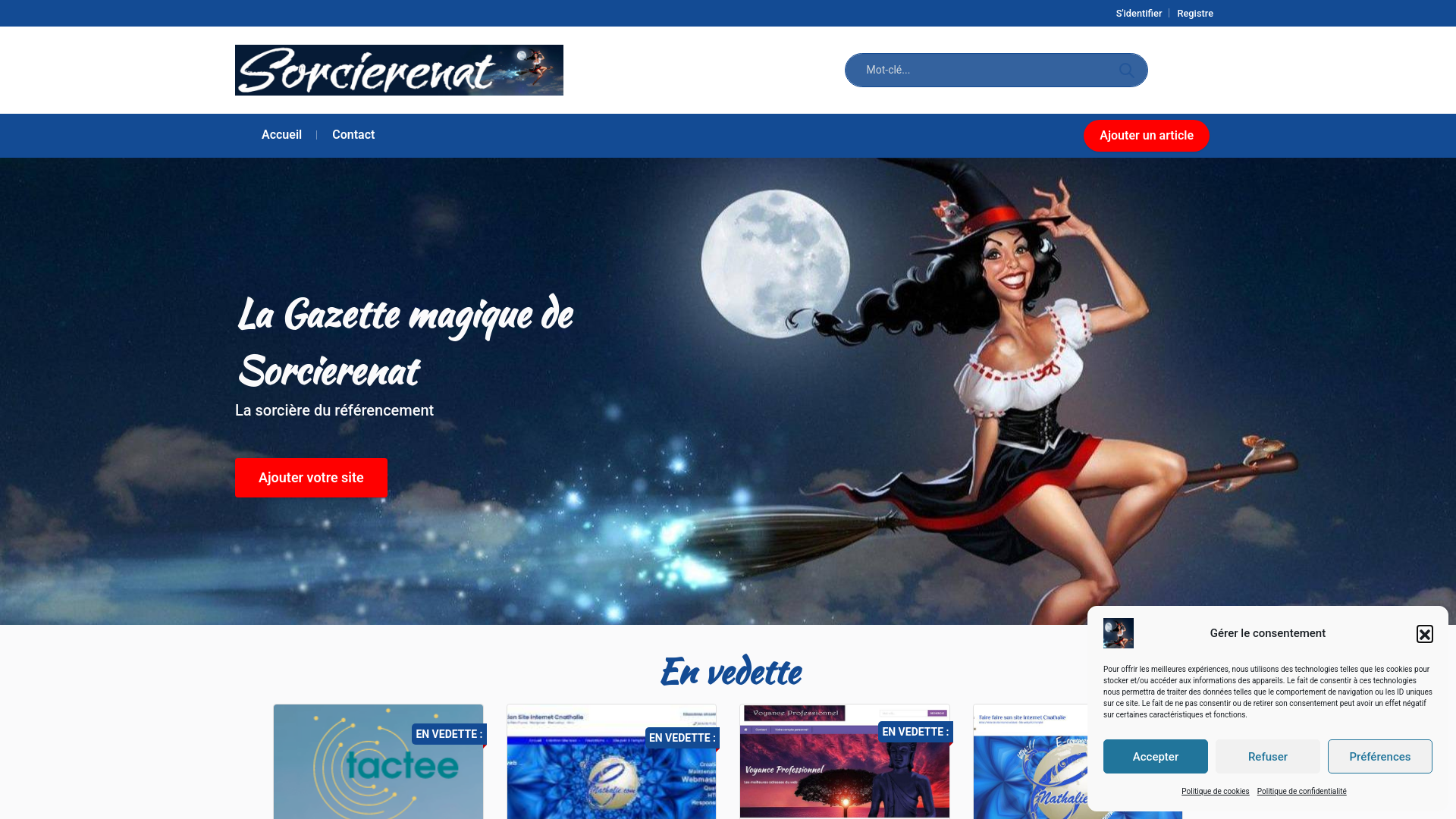 Capture d'écran de Guide web généraliste, référencement site web