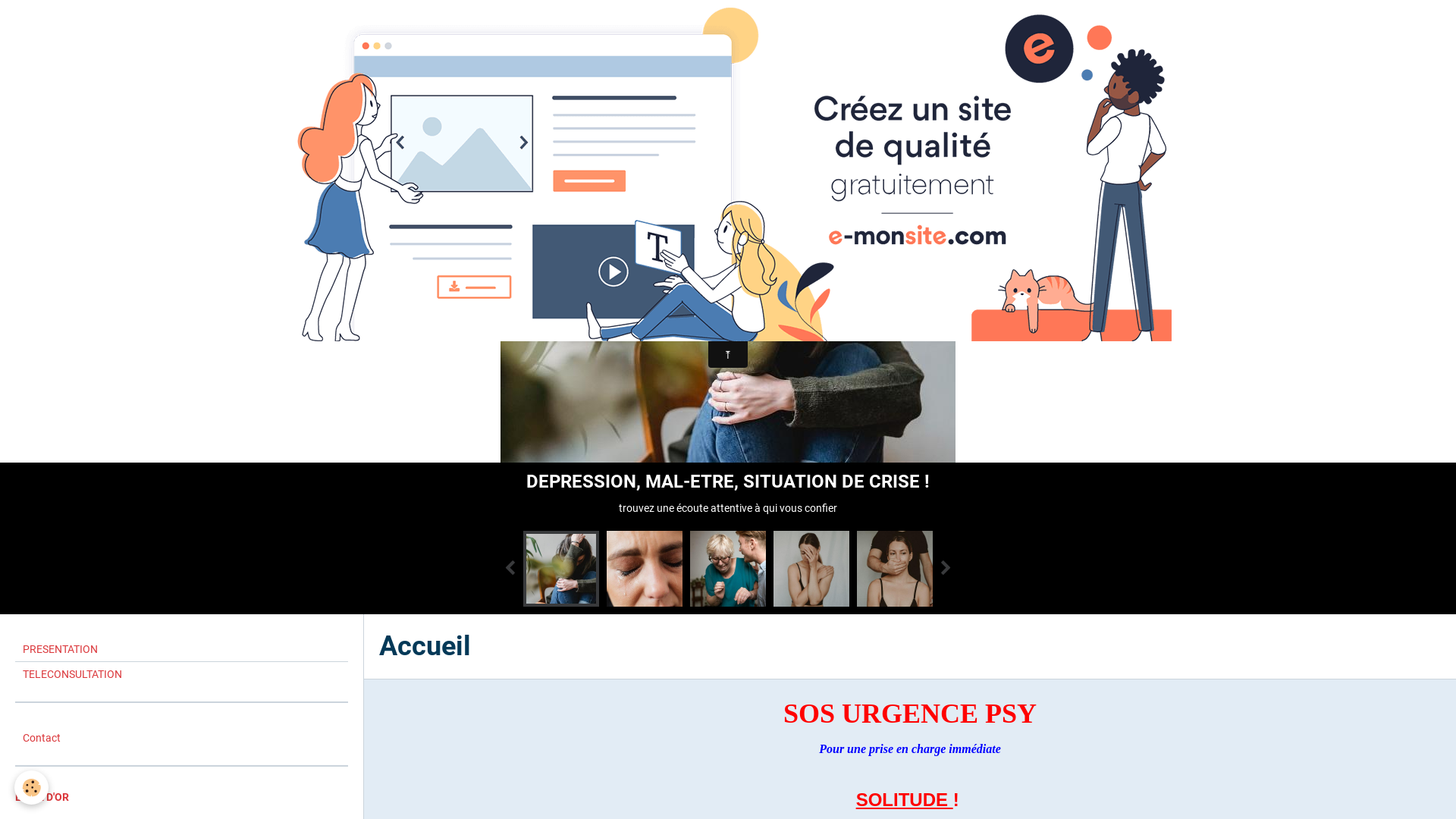 Capture d'écran de Sos urgence psy, la voie de la guérison