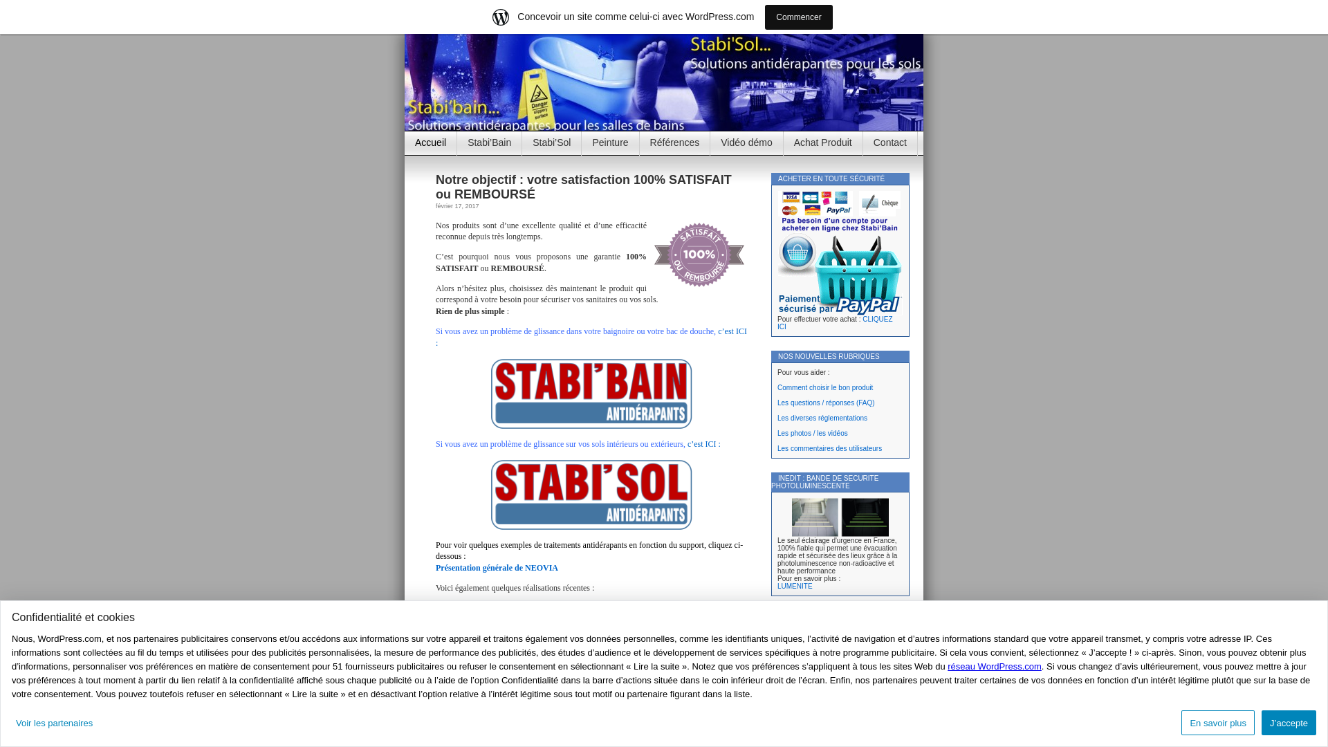 Capture d'écran de Tous les traitements antidérapants