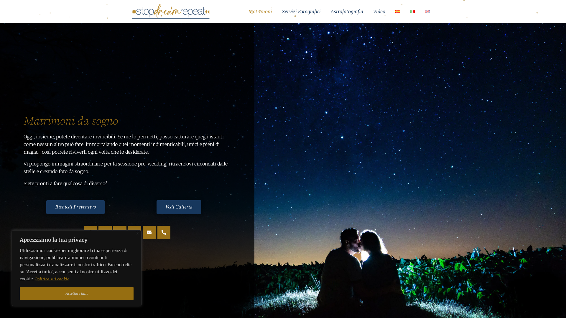 Capture d'écran de Fotografo per matrimoni - Stop Dream Repeat
