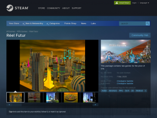 Réel Futur - Jeu Vidéo Steam