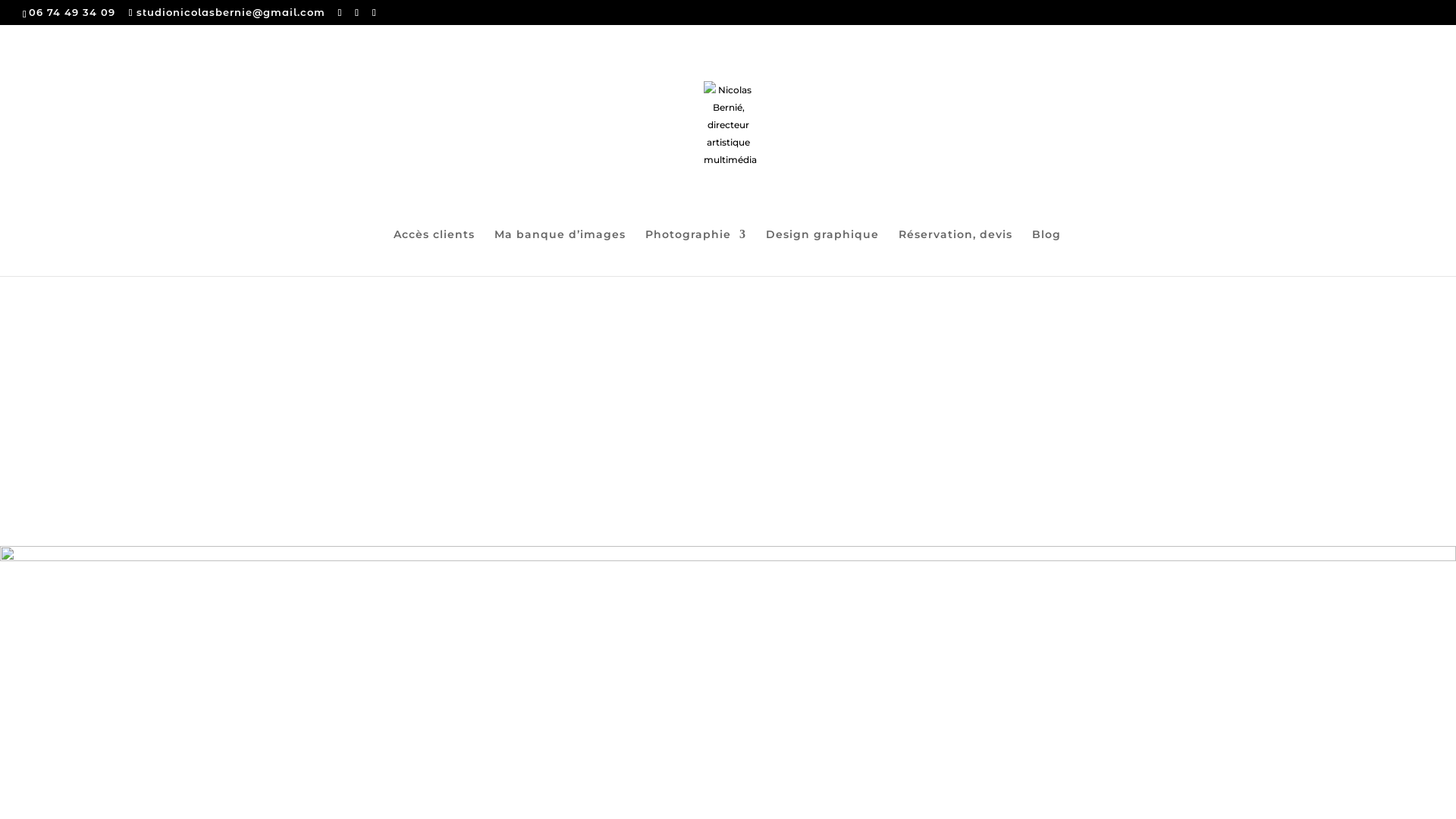 Capture d'écran de Nicolas Bernié, photographe, graphiste, vidéaste & plasticien.