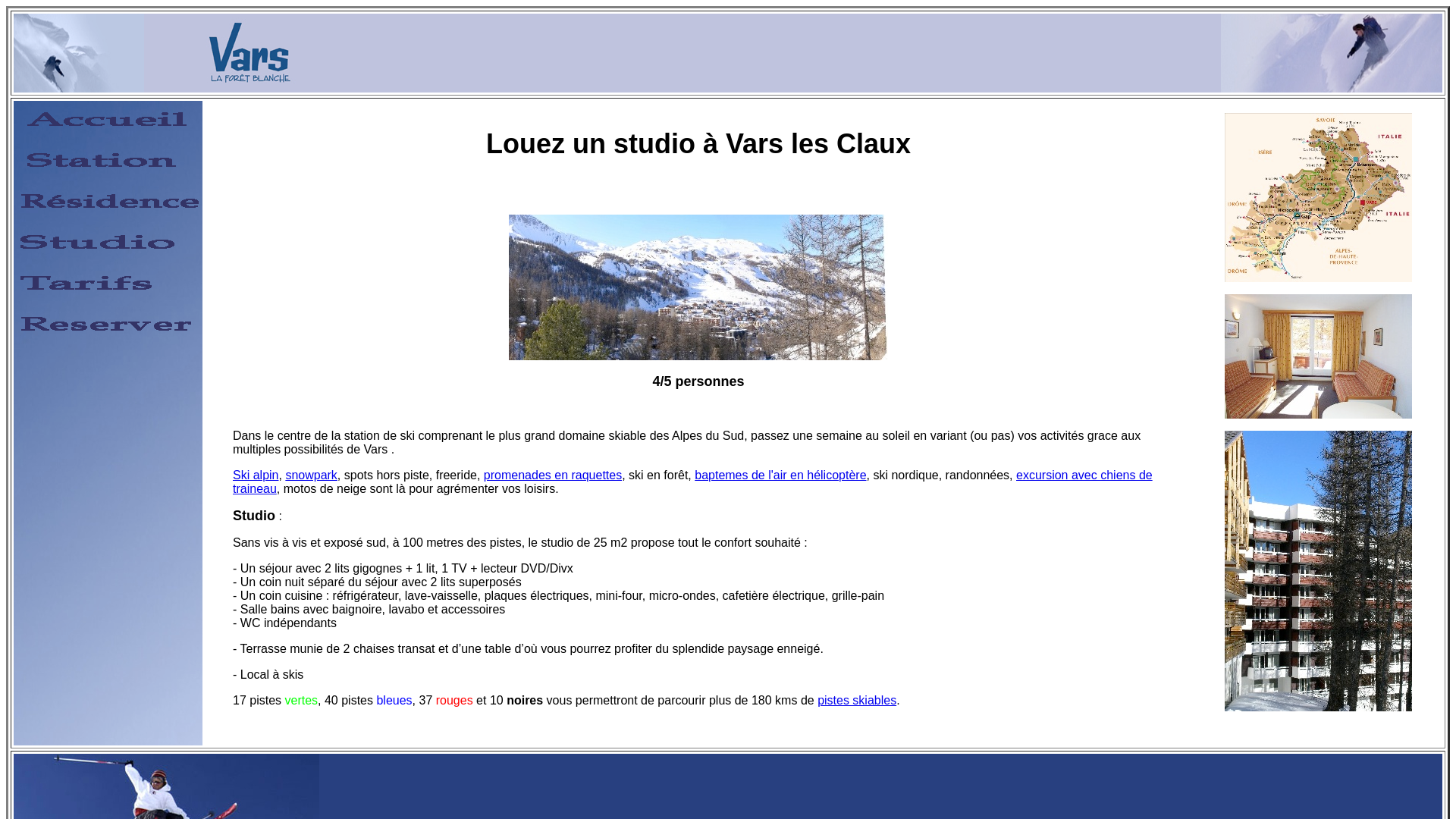 Capture d'écran de Louer un studio à vars