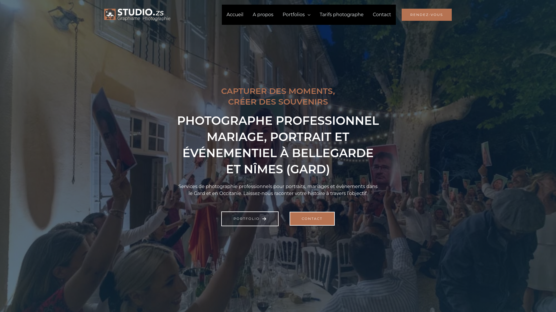 Capture d'écran de StudioZS, photographe professionnel à Bellegarde, Nîmes, Arles - Photographe à Bellegarde