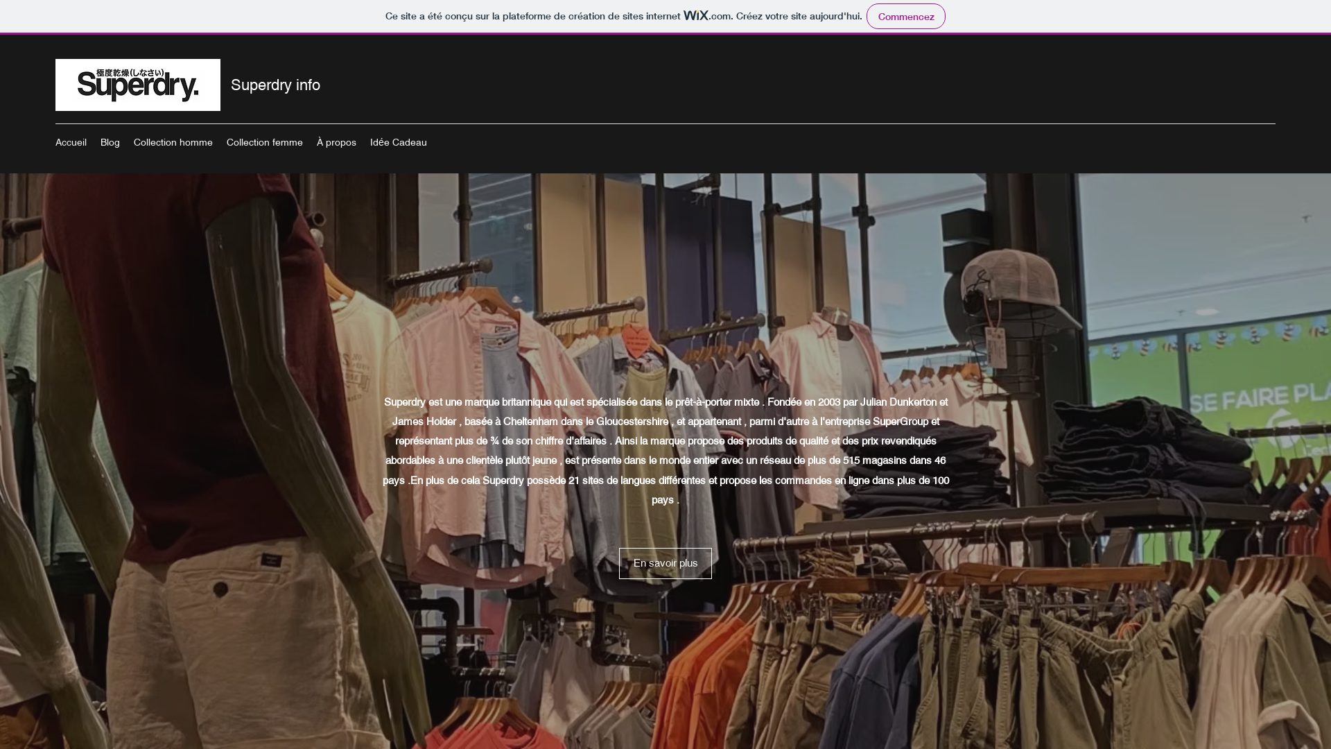 Capture d'écran de Superdry Info