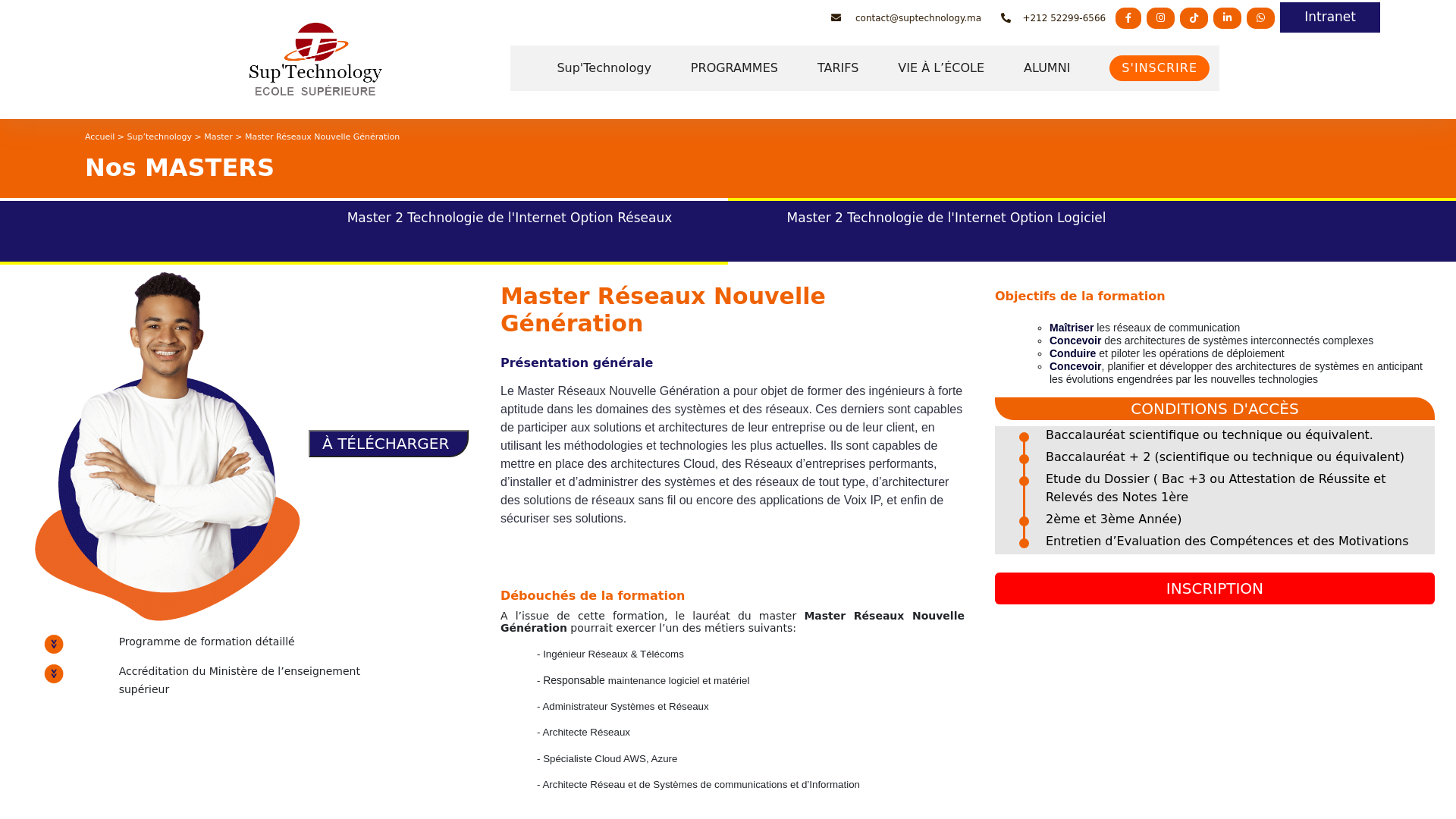 Capture d'écran de Master réseaux nouvelle génération