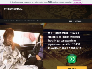 Marabout africain sérieux honnête 