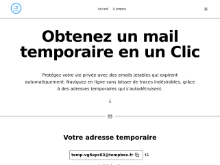 Email temporaire, Email anonyme, Email jetable 